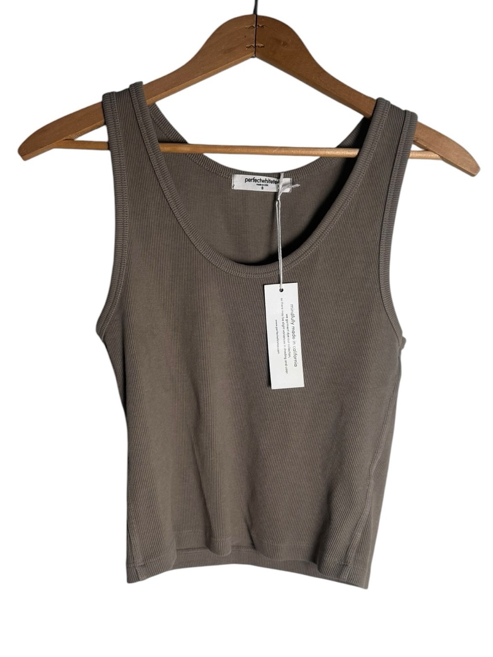 PerfectWhiteTee Blondie Cut in Mushroom NWT S - Picture 2 of 5